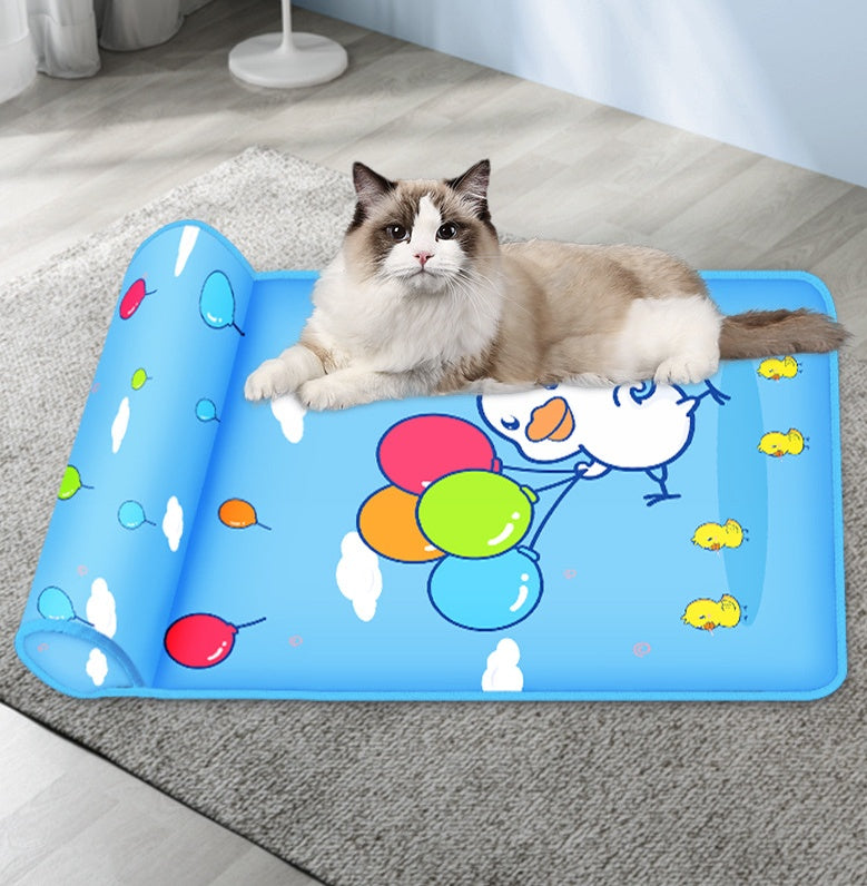 Cooling Dog & Cat mat: Breathable, Washable, Ice-Ready Comfort!