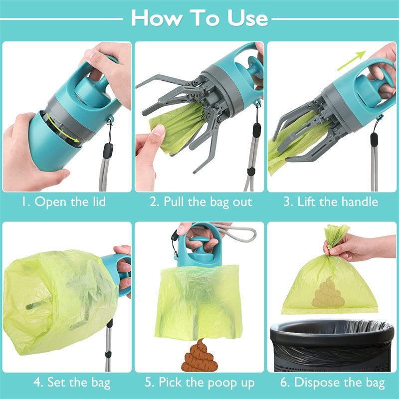Poop scooper- Light weight with built in bag dispenser